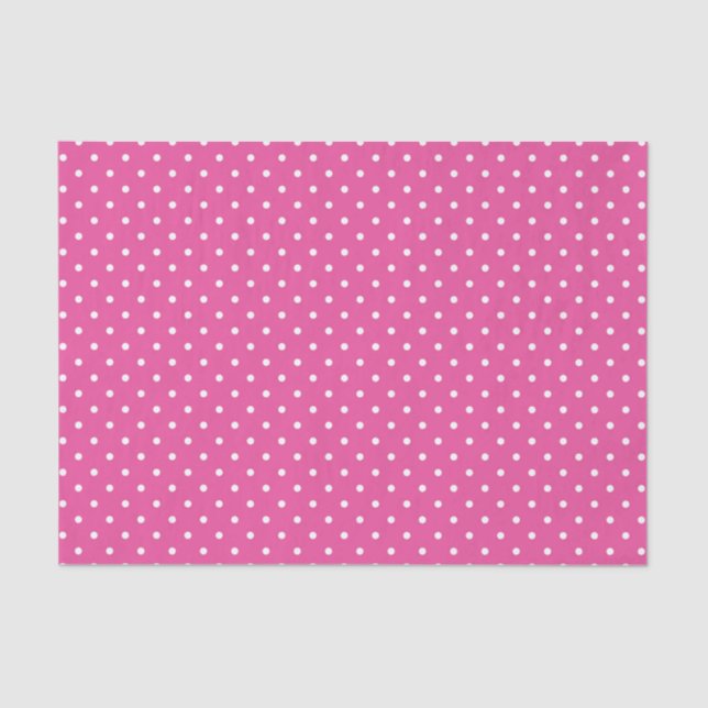 PAPEL DE SEDA PINK & WHITE EASTER POLKA DOTS (Frente )