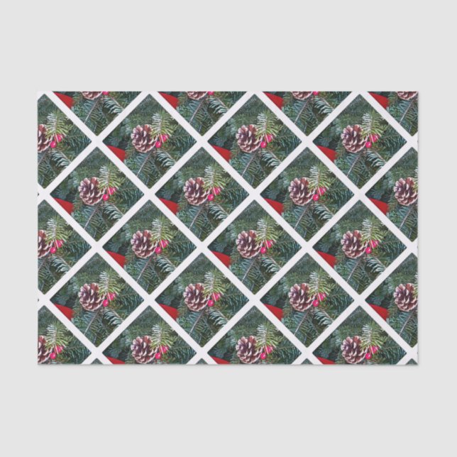 Papel De Seda Pino de Férias (Frente )