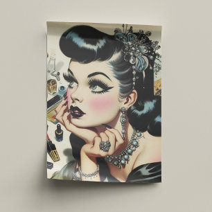 Papel De Seda Pino do Gótico em Cubo Vintage