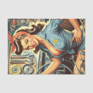 Papel De Seda Pino Mecânico Vintage
