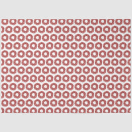 Papel De Seda Pintado Mão Vermelho Winterberry Wreath no Natal