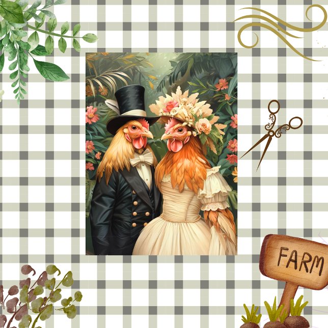 Papel De Seda Pintinhos de desacoplamento casados paraíso tropic (Criador carregado)