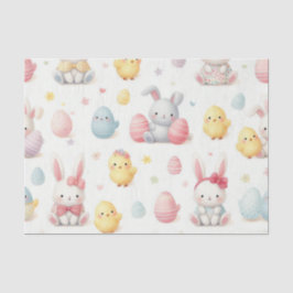 Papel De Seda Pintinhos Lil e Bunny