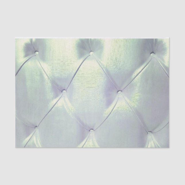 Papel De Seda Pintuck satin parece azul prateado (Frente )