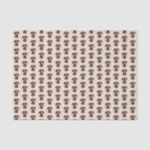 Papel De Seda Pintura Alemã Pinscher Pintura Original Arte Anima