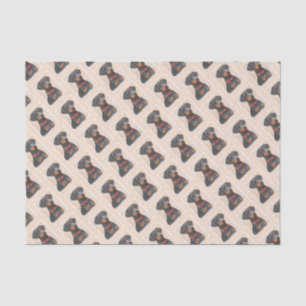 Papel De Seda Pintura Alemã Pinscher Pintura Original Arte Anima