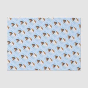 Papel De Seda Pintura Basenji - Arte Original Bonita