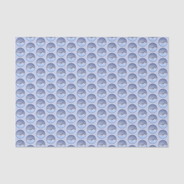 Papel De Seda Pintura com Titmouse Tufado - Arte com Pássaros Or (Frente )