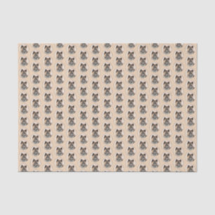 Papel De Seda Pintura de Akita - Arte Cão Original