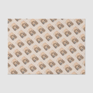 Papel De Seda Pintura de Bloodhound - Arte de Cão Original Boni