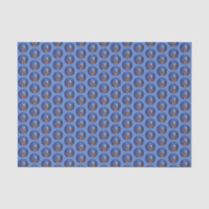 Papel De Seda Pintura de Bluebird (Mulher) - Arte de Pássaro Or