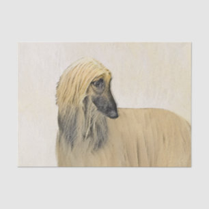 Papel De Seda Pintura De Cães Afegã - Arte De Cachorro Origina