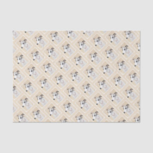 Papel De Seda Pintura de chicote - Arte de Cão Original Bonita