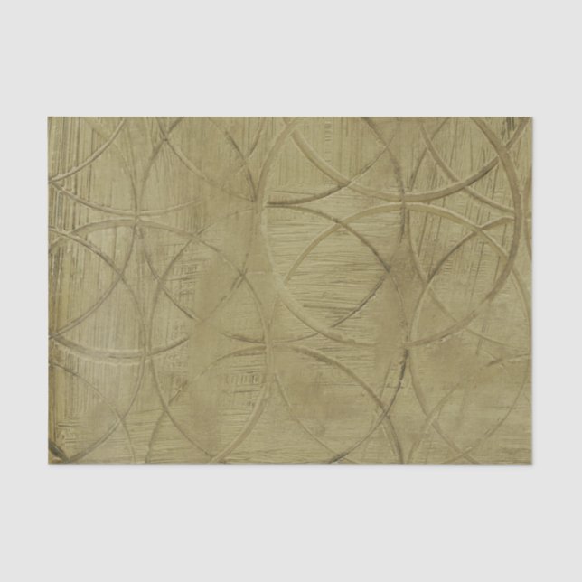 Papel De Seda Pintura de Círculos Vinculados por Jennifer Goldbe (Frente )