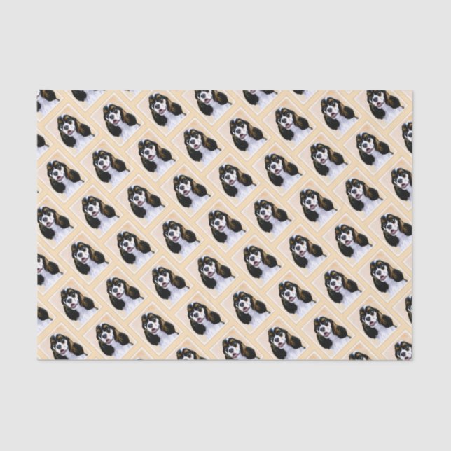 Papel De Seda Pintura De Cocker Spaniel (Participante) - Arte De (Frente )