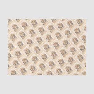 Papel De Seda Pintura de Dachshund (Longhaired) - Arte de Cão Or