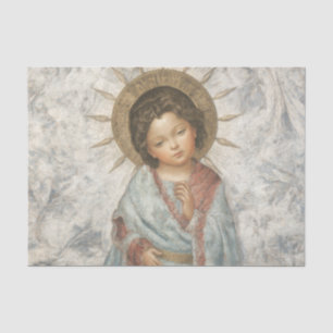 Papel De Seda Pintura de Jovem Salvador Jesus