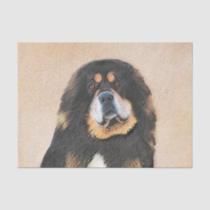 Papel De Seda Pintura de Mastiff Tibetano - Arte de Cachorro Ori