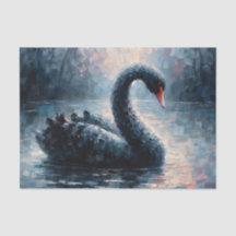 Pintura de Nado do Cisne Negro