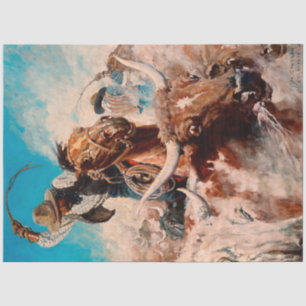 Papel De Seda Pintura de NC Wyeth “Corte”