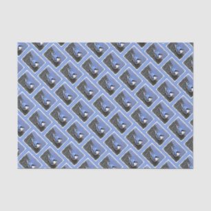 Papel De Seda Pintura De Pássaros De Casca Branca