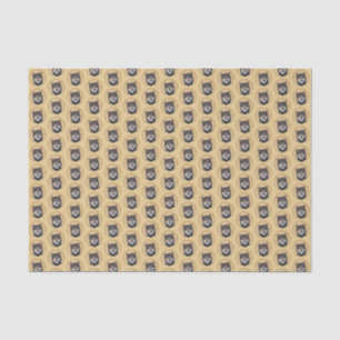 Papel De Seda Pintura de Shiba Inu (Preto e Adulto) - Arte Canin