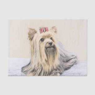 Papel De Seda Pintura do yorkshire terrier - arte original