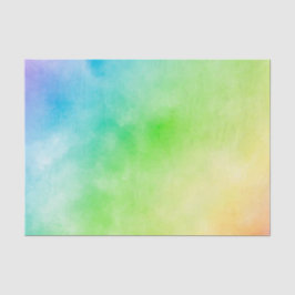 Papel De Seda Pintura em aquarela de arco-íris com tot personali