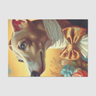 Papel De Seda Pintura em Cão de Greyhound Italiano