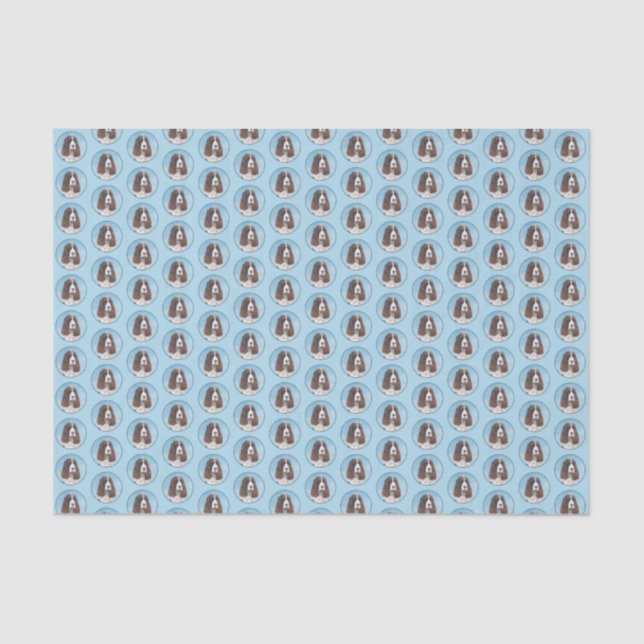 Papel De Seda Pintura em espanhol em inglês (Frente )