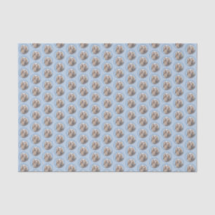 Papel De Seda Pintura em Havanês (Prata) - Arte Canina Original