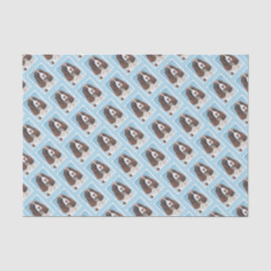 Papel De Seda Pintura em inglês Springer Spaniel original