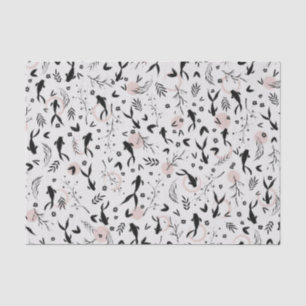Papel De Seda Pintura em japonês em Fishes e Ramais