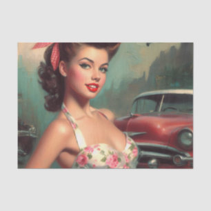 Papel De Seda Pintura Em Pino-Cinto Vintage