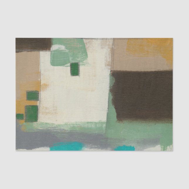 Papel De Seda Pintura expressionista com Traços Pesados de Pince (Frente )