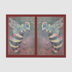 Papel De Seda pintura feliz da abelha