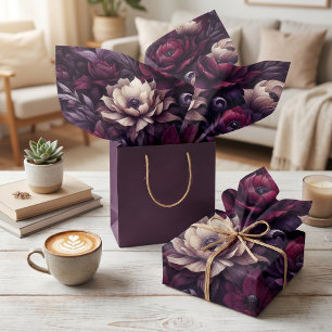 Papel De Seda Pintura Floral de Arte Fina no Estilo Antigo Moder