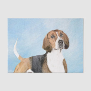 Papel De Seda Pintura Inglesa em Foxhound - Arte Cachorra Origin