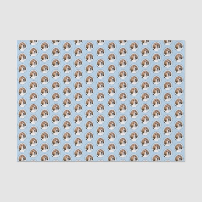 Papel De Seda Pintura Inglesa em Foxhound - Arte Cachorro Origin (Frente )