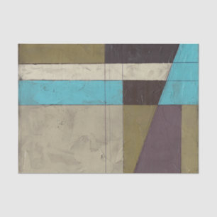 Papel De Seda Pintura minimalista contemporânea com cor profunda