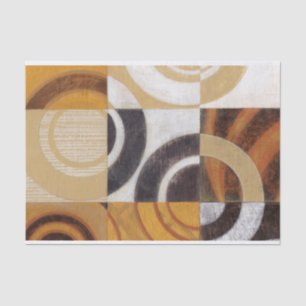 Papel De Seda Pintura moderna com Padrões circulares