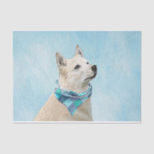 Papel De Seda Pintura Norueguesa de Buhund - Arte Cachorra Origi