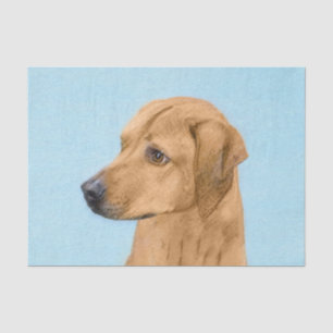 Papel De Seda Pintura Ridgeback da Rodésia - Arte Cão Original