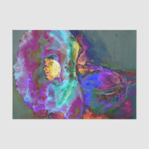 Papel De Seda Pintura romântica elegante de flores de pétalas ro