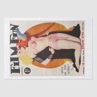 Papel De Seda Pinup Girl e o papagaio