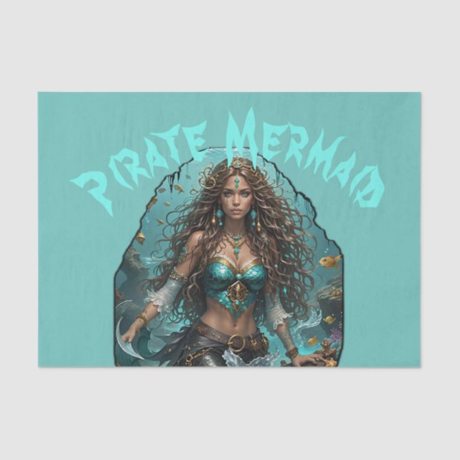 Papel De Seda Pirata - Sereia Lady Thunder_Cove (Frente )