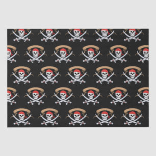 Papel De Seda Pirate Jolly Roger festa de aniversário