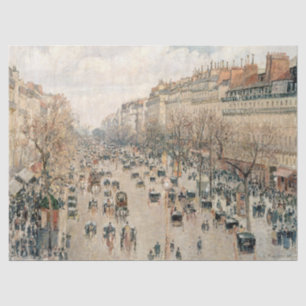 Papel De Seda Pissarro - Boulevard Montmartre, Tarde Sun
