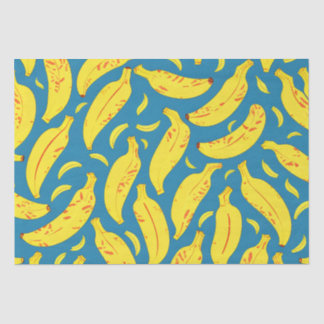 Papel De Seda Pista de Banana Amarela Tropical