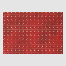 Papel De Seda Pista de restos de ouro vermelho elegante no Natal